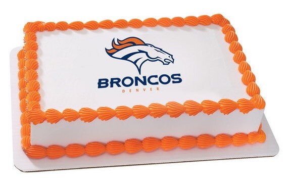 Denver Broncos NFL Football Edible Cake and by ArtofEricGunty