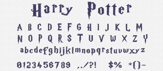 harry potter letters font free
