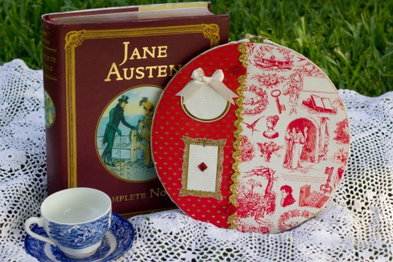 Jane Austen Hoop Wall Decor