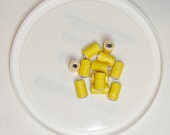Specialty Loose Paper Beads (Bright Yellow)