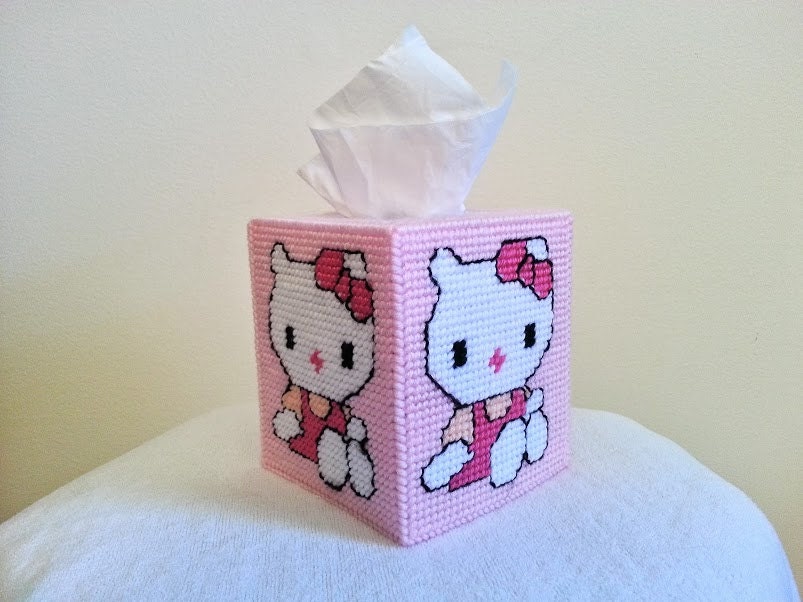 Hello Kitty Tissue Box Cover by on Etsy