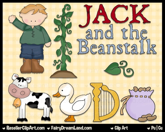 Jack and the Beanstalk Digital Clip Art Commercial Use