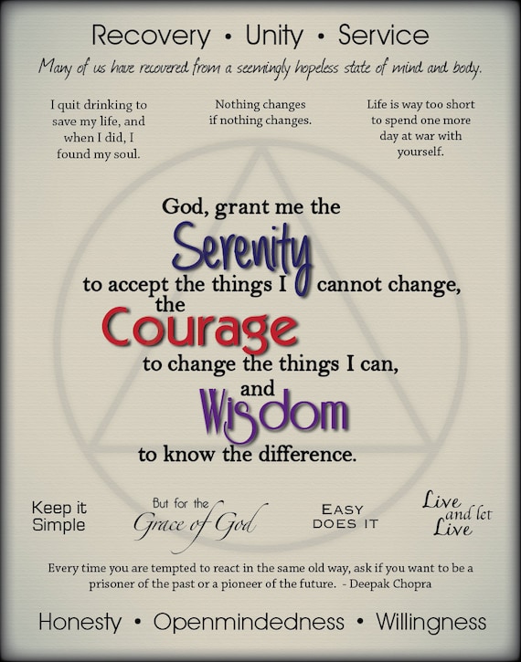 Sobriety Quote Collection Poster