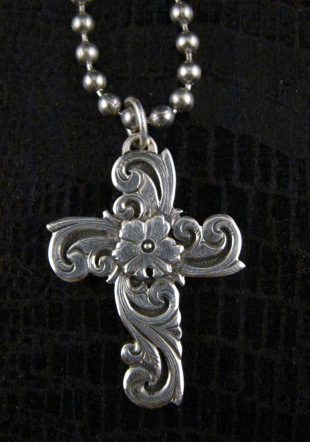 Rockin Religion Sterling Silver Cross Necklace