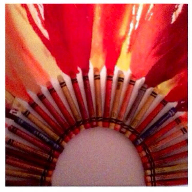 Sun Melted Crayon Art Customizable 11X14 inch by JordansArtistry