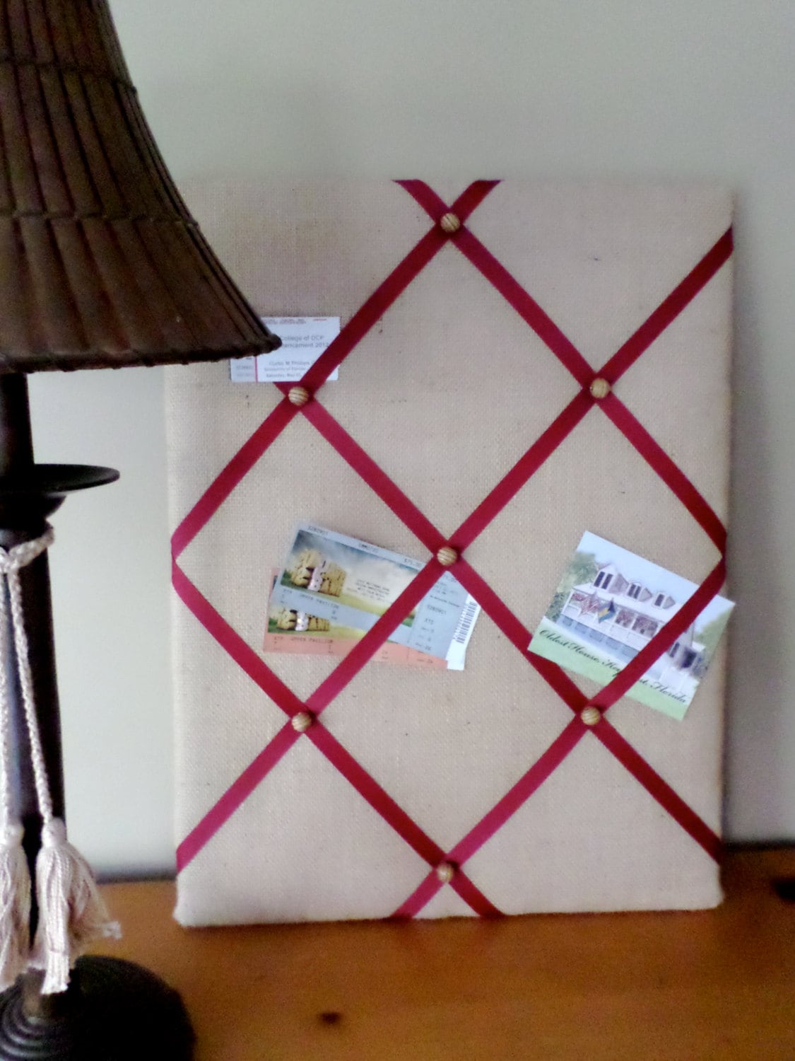 CUSTOM MADE Ribbon Bulletin Board