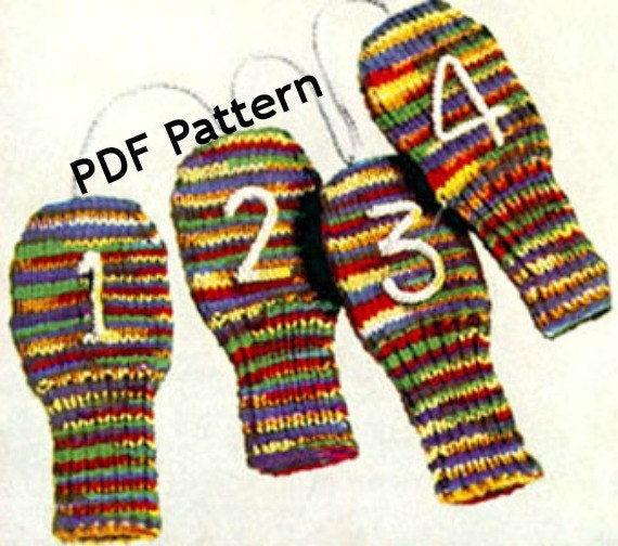 Knit Golf Club Sock Mitten Cozy Cover Mitt Classic Vintage