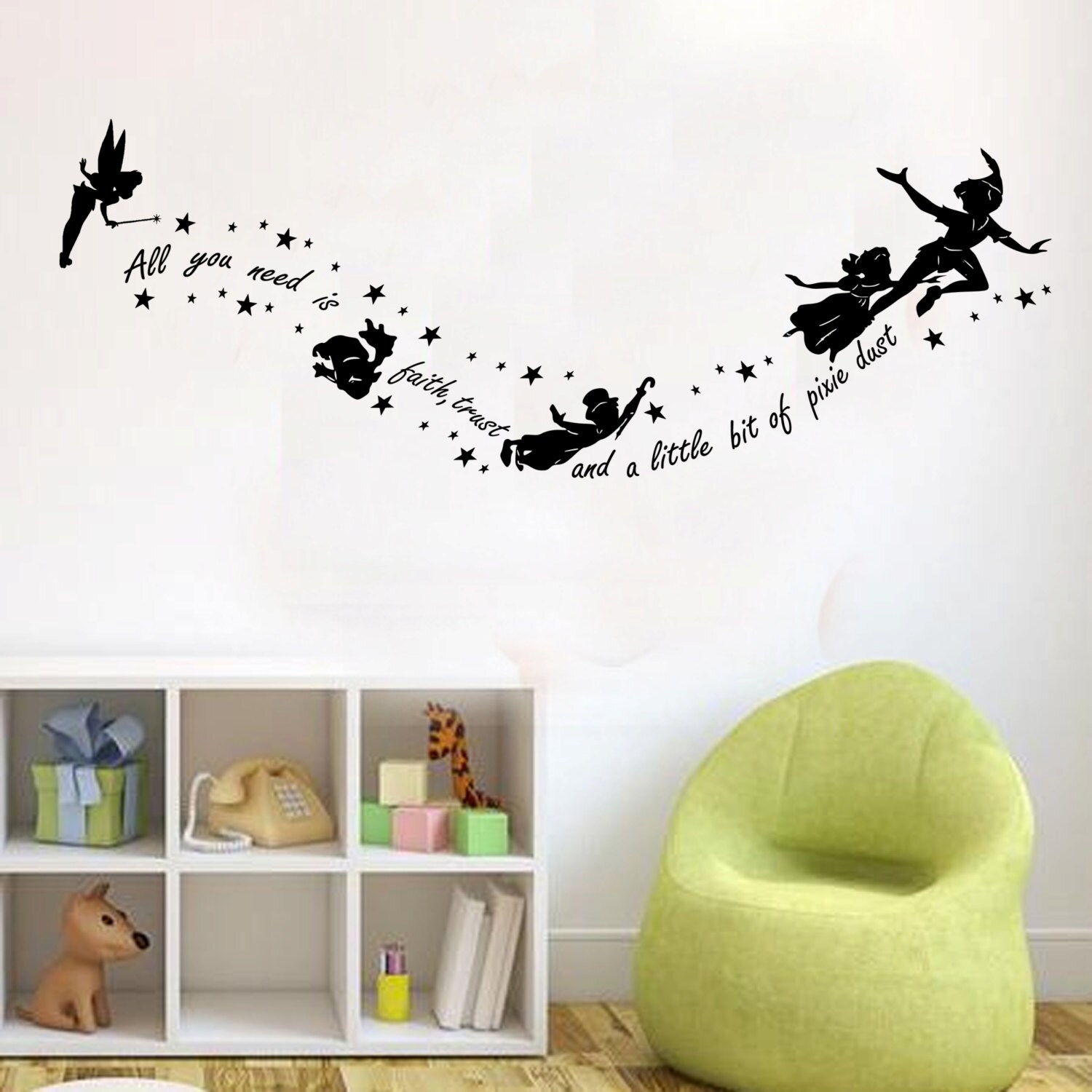 Peter Pan All you need is faith Kids Wall Decal Sticker Vinyl