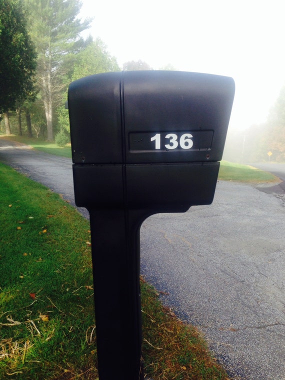 2 Sets of Custom Reflective Mailbox Numbers Decals