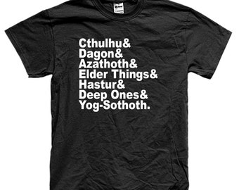 HP LOVECRAFT CTHULHU mythos t-shirt long and short sleeve many colors unisex