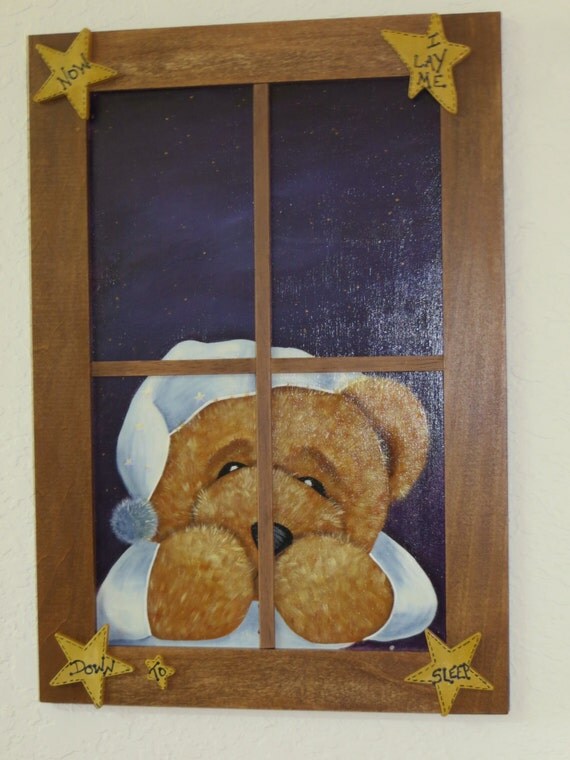now i lay me down to sleep teddy bear