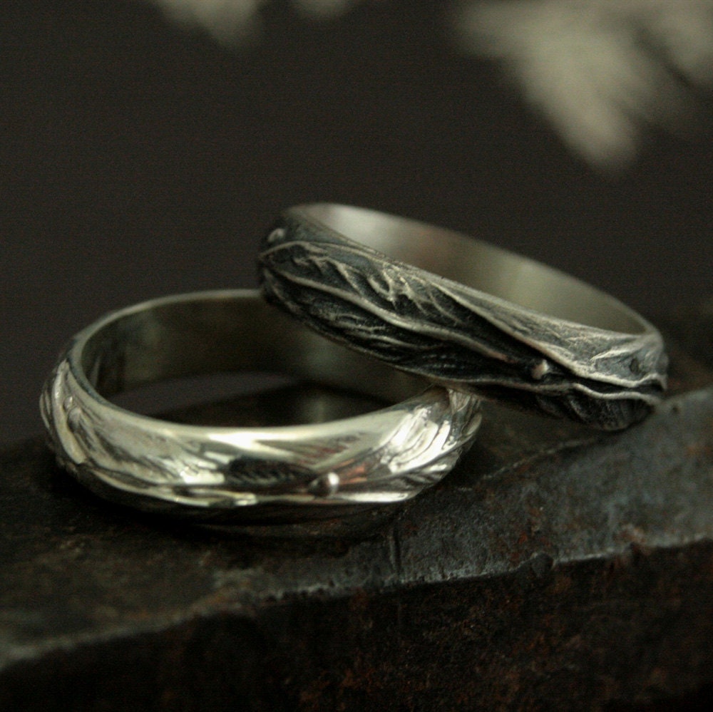 celtic and elfish wedding rings