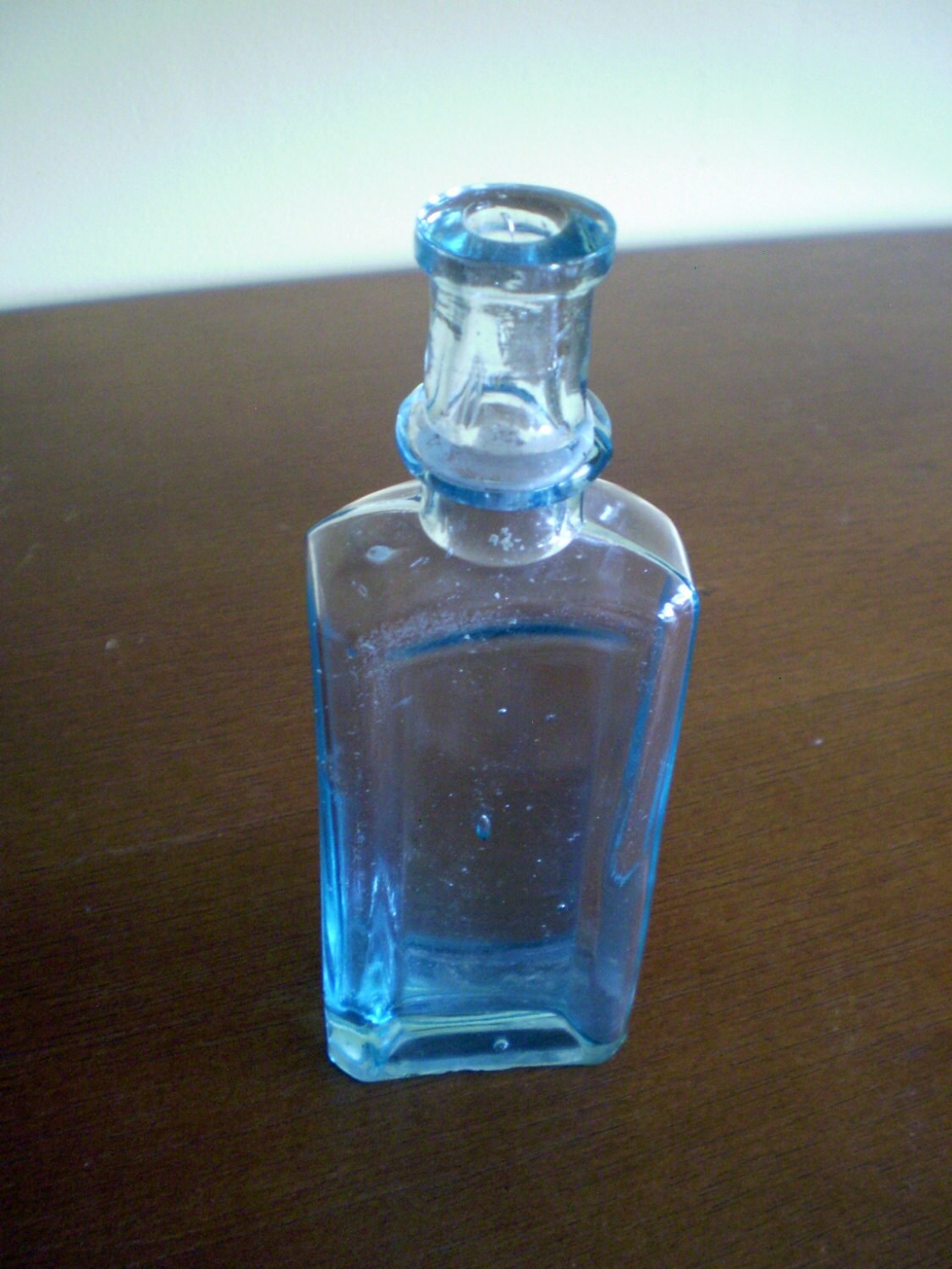 Download Vintage Clear Blue Glass Bottle Rectangle by ... Yellowimages Mockups
