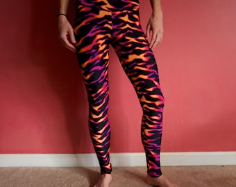 Babyhug Cotton Interlock Knit Bootie Legging Stripes & Tiger Print Pack of 3 - Multicolor