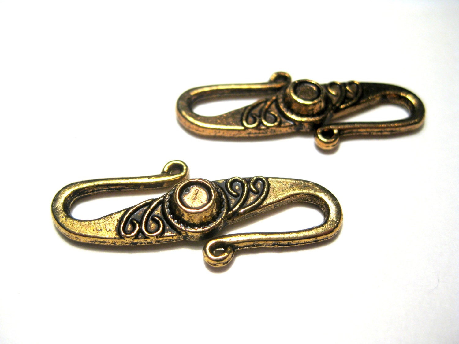 50 OFF Closeout2pcs Antique Gold S Hook Clasp Jewelry