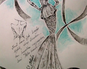 fashion design, sketches, illustration, art, women, costumes, dresses