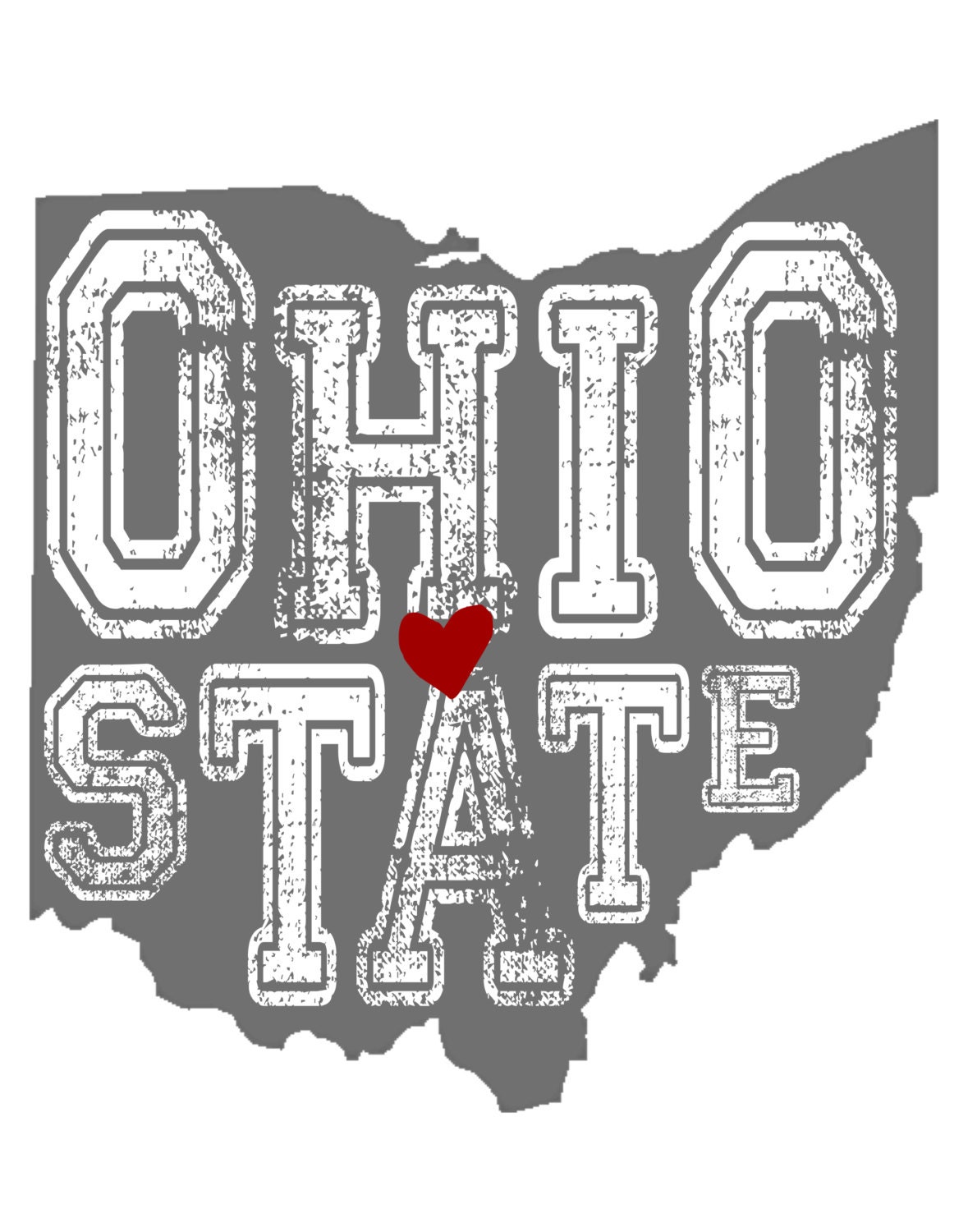 Ohio State Buckeye print Digital file Ohio State sign