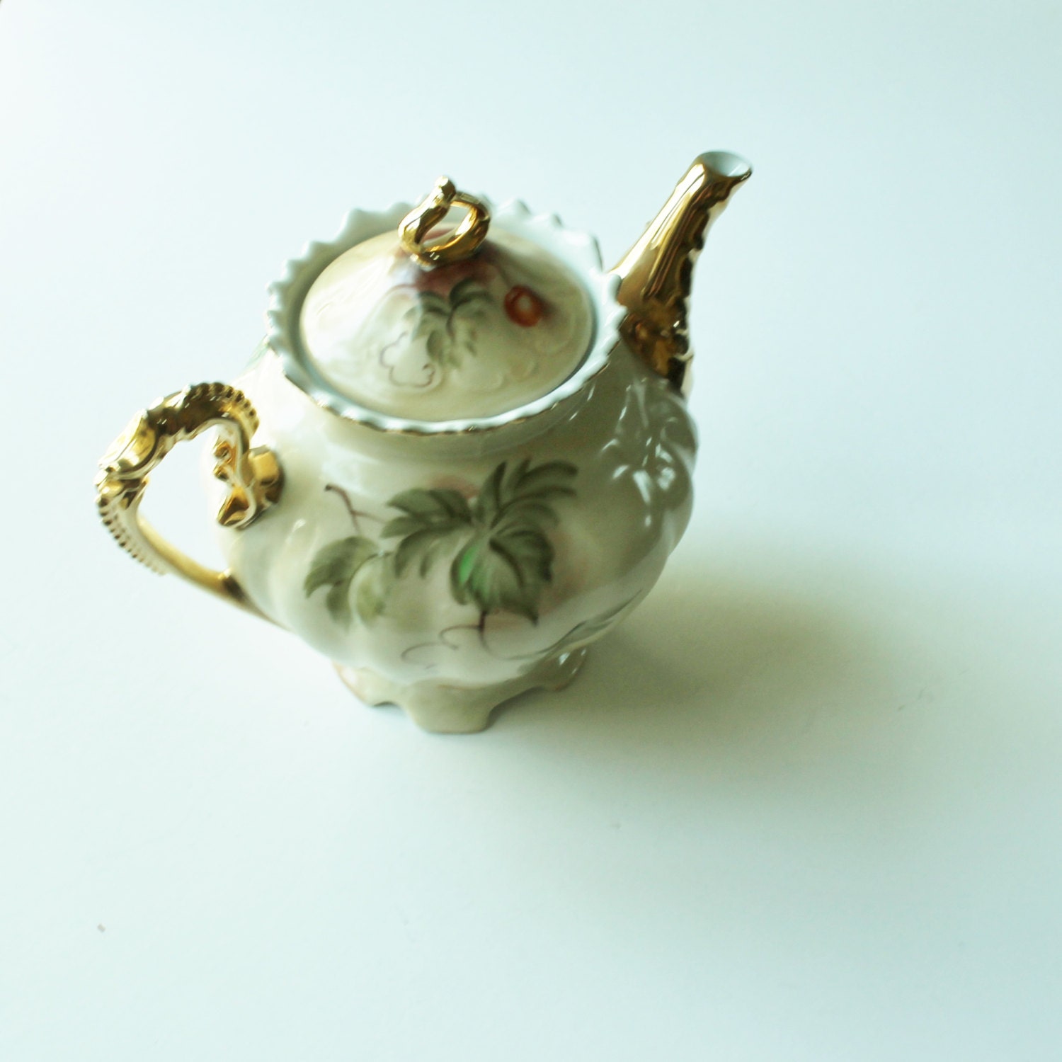 Vintage Lefton teapot china with hand painted by Rebekahsretro