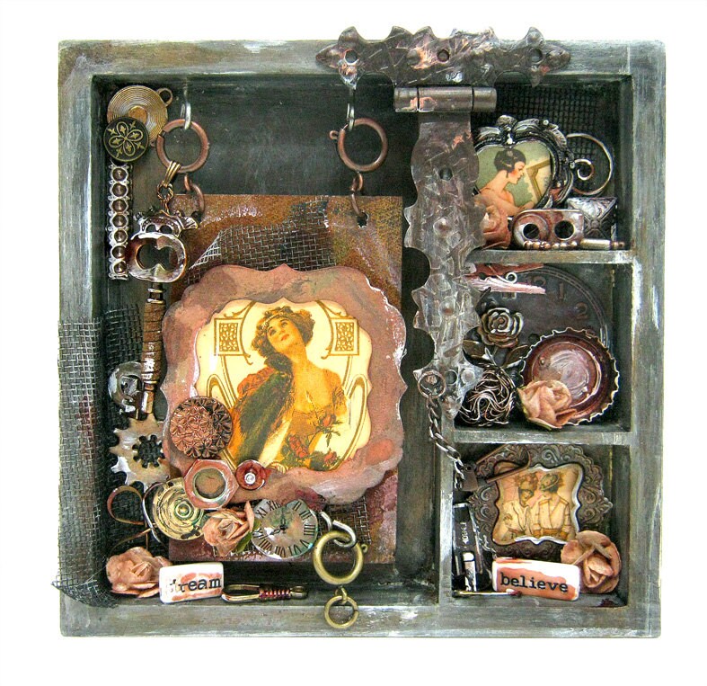 Steampunk Victorian Shadow Box