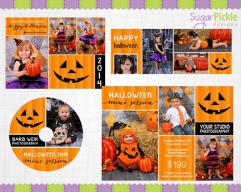 Halloween Mini Session, Halloween Marketing Set, Template, Halloween Flyer, Mini Session Template, Flyer Template,