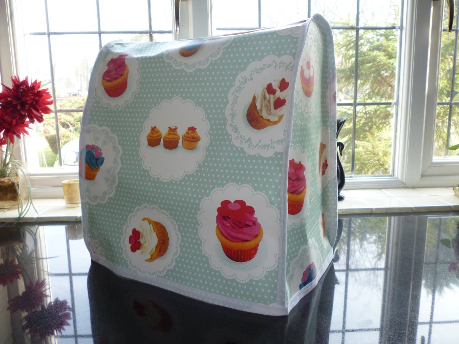 Polka Dot Cupcake PVC Food Mixer Cover KMix KitchenAid Andrew