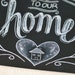 Chalkboard Welcome Print Chalkboard Art Welcome Sign