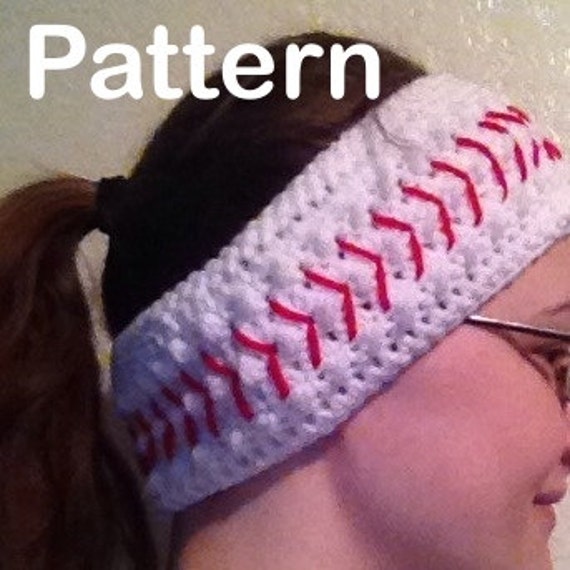 Baseball Headband Pattern by LilacLobster on Etsy