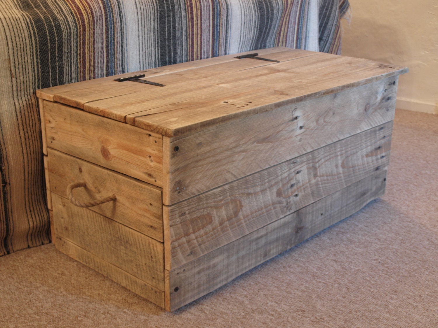 Wooden blanket box