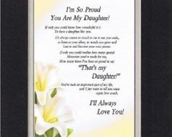 Heartfelt Poem For Daughters I M So Proud You Are My Daughter Poem On Honey