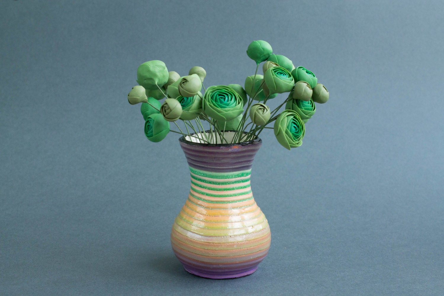 Decorative Vases Polymer Clay Ceramic Vase By Decoreteniren