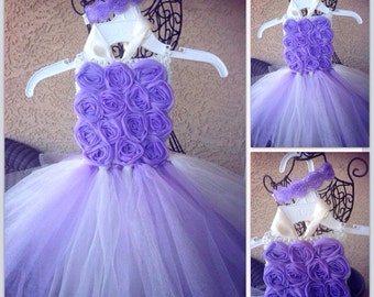 Newborn tutu dress, baby, take home outfit, purple/lavender/lilac ...