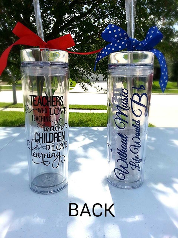 Personalized Teacher Tumbler Personalized Vinyl Teacher