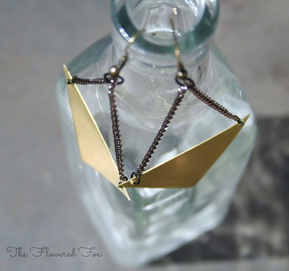 The Flowered Fox Tribal Geometric Drop Earrings