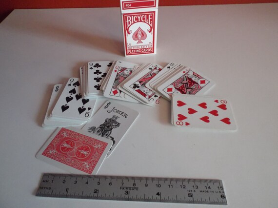 Bicycle Rider Back Mini Playing Card Deck  Bicycle Miniature 404 ...