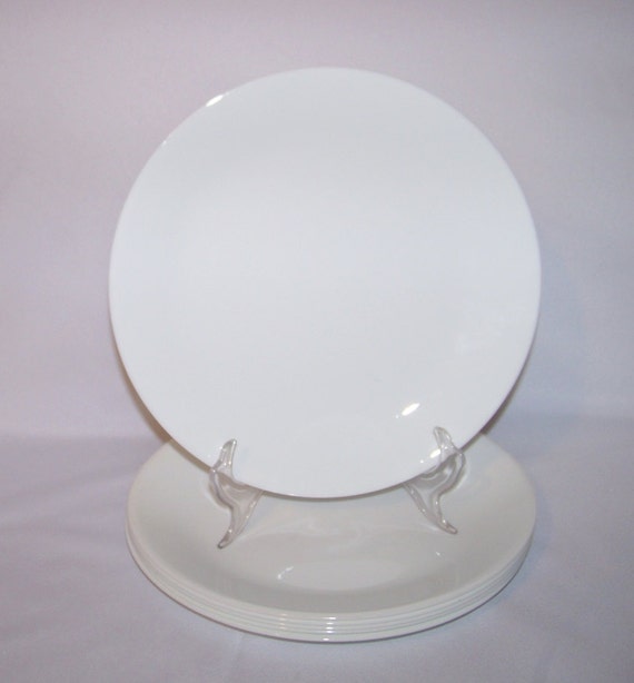 Corning Corelle Winter Frost White Set of 6 Dinner Plates 10 1/4"