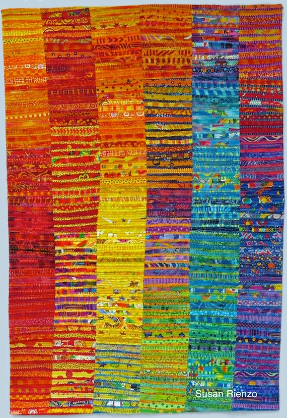 Colorful Abstract Art Quilt