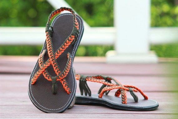 wide fit rope sandals