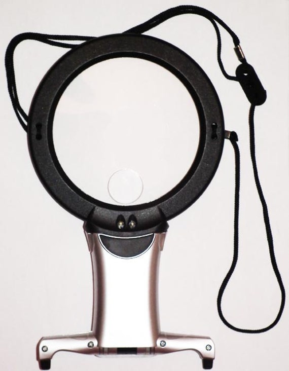 Items similar to Table or Neck magnifier with built in LED light for