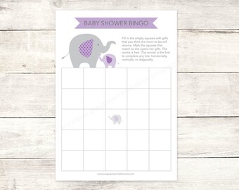 pink gold baby girl shower bingo game card by posypaperprintables