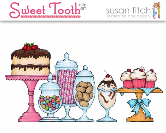 Sweet Tooth Digital Clip Art