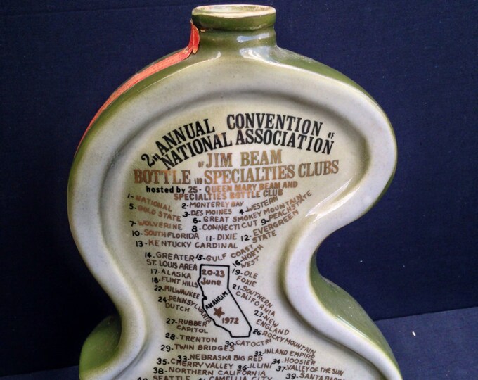 Storewide 25% Off SALE Vintage '2nd Annual Convention of the National Association' Jim Beam Liquor Container, great bar collectors piece!
