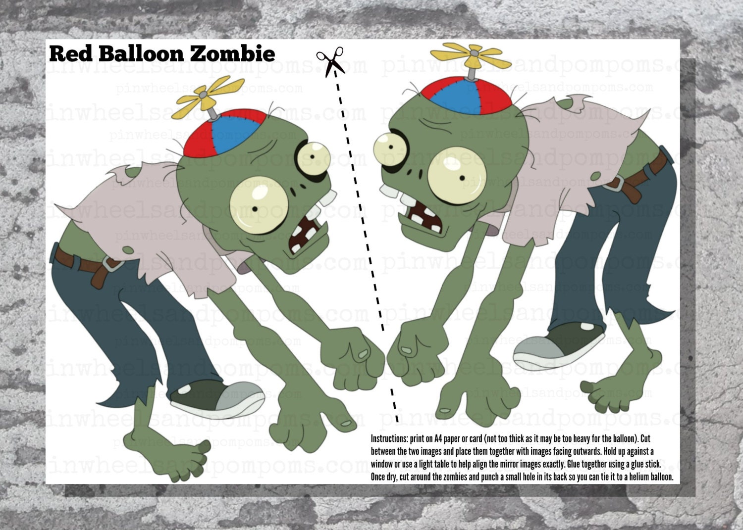balloon zombie craft
