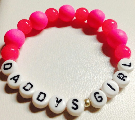 Items similar to Quote Bracelet - Personalized Bracelet - Girl's ...