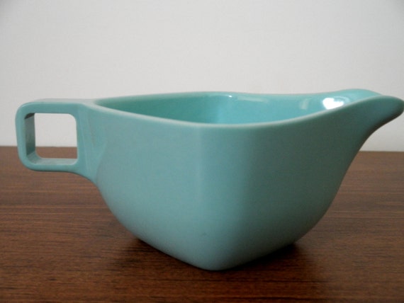 Vintage Brookpark Melmac Creamer Aqua Melamine By SunnyLeafFinds