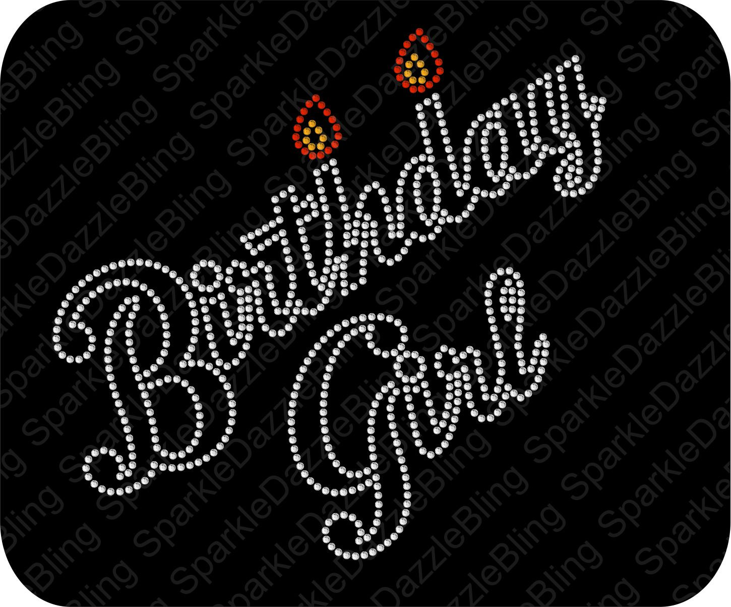 Download Birthday Girl B-day Rhinestone Template Instant Download ...