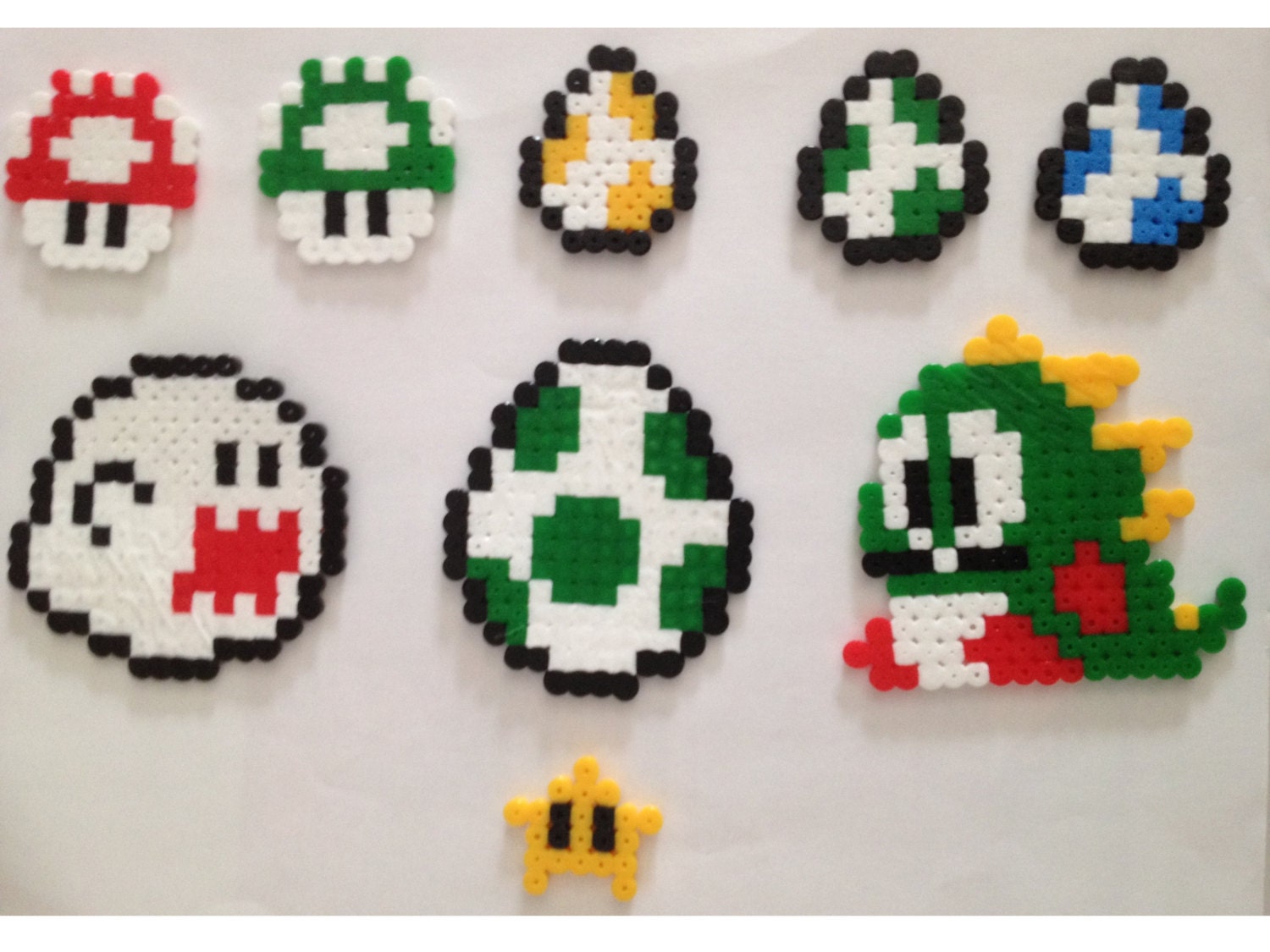 Super Mario Characters Hama Beads Various by MEVCraftDesigns