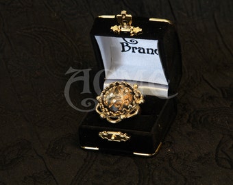 Jack sparrow Flower button Pirate Ring of the caribbean
