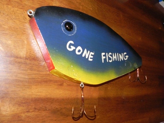 Giant Decorative Wooden Fishing Lure