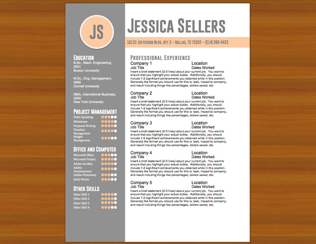 template cv doc