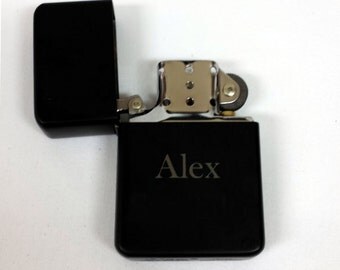 Engraved Lighter , Black, Refillable Lighter, Best Man Gift, Engraved Lighter, Groomsmen Gift, Wedding Favor, Personalized Lighter, Gift,